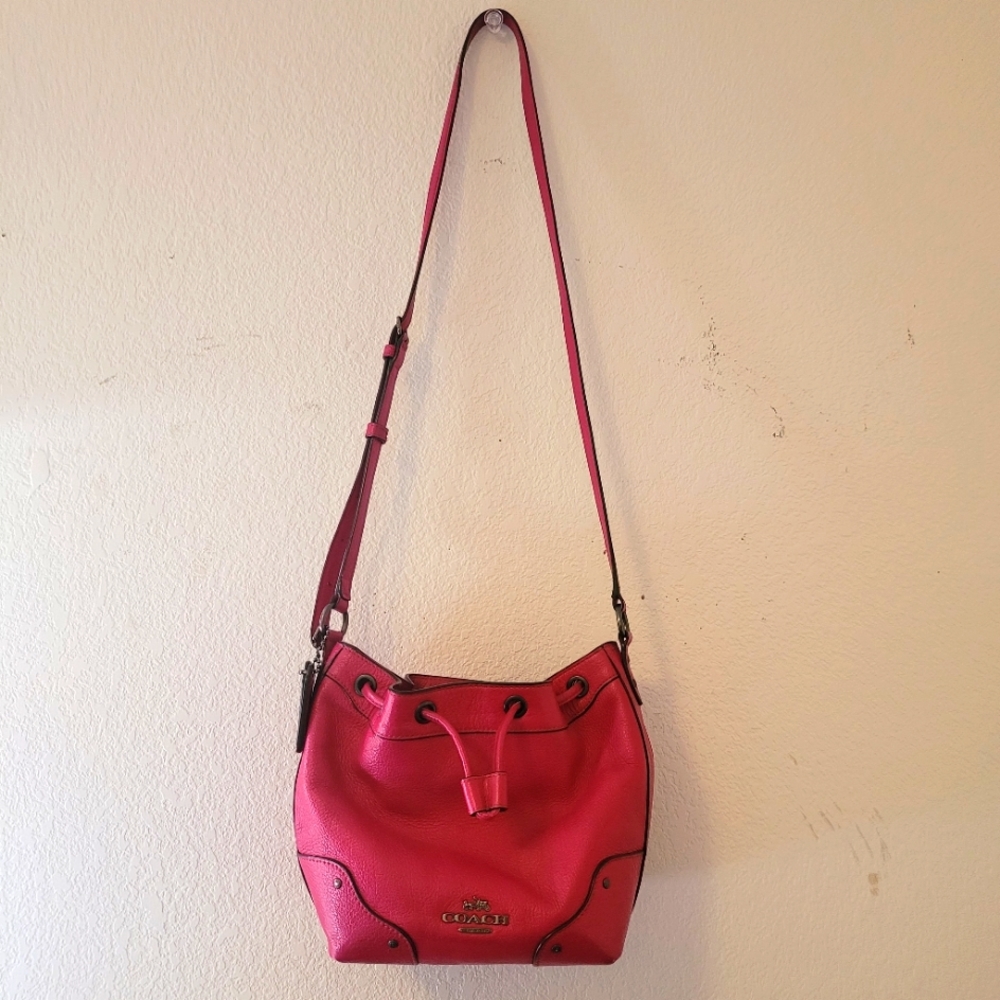 Coach drawstring bucket bag